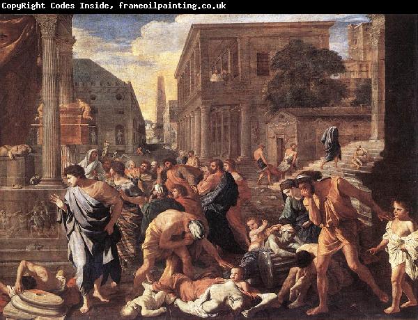 POUSSIN, Nicolas The Plague at Ashdod asg